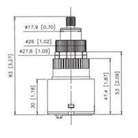 Товар: Картридж термостатический, Fluhs арт-KA4006 - фото 2 Картридж термостатический, Fluhs арт-KA4006 — фото 2, Комплектующие для смесителей