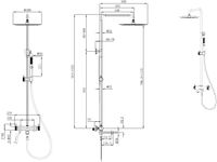 Душевая стойка Allen Brau Priority графит браш арт-5.31A10-MG — фото 2, Душевые стойки