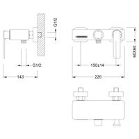 Смеситель для ванны с душем Timo Torne хром арт-4314/00Y — фото 3, Смеситель для ванны