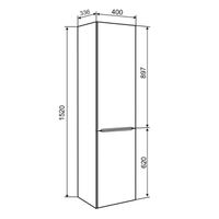 Шкаф-пенал подвесной AXIOMA 40 /правый/ AQUA DE MARCO 3040WGAXI/p — фото 6, Шкафы для ванной