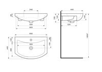 Раковина SANTEK Балтика 65 мебельная белый (WH207775) — фото 8, Раковины подвесные