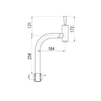 SE716.5CMATC SEINA JOYSTIC - смеситель для умывальника и раковины, ЧЕРНЫЙ МАТОВЫЙ/ХРОМ — фото 2, Смесители для раковины