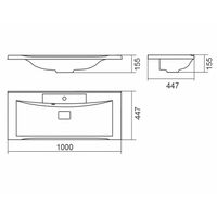 Тумба напольная с умывальником SYDNEY 100 / AQUA DE MARCO 5100WCSYD — фото 12, Тумбы с раковиной