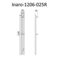 Полотенцесушитель электрический INARO 1200х60 правый, скр.монтаж, СНШ, (4 крючка), Маргроид арт-Inaro-1206-025R — фото 6, Электрические полотенцесушители