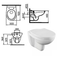 FIT Комплект унитаза с инсталляцией Vitra norm с сиденьем микролифт и клавишей смыва Хром NORM (VITRA) арт-9773B099-7207 — фото 2, Комплекты унитаз + инсталляция