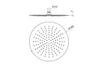 Товар: AQ2075BGM круглый верхний душ 300*2 мм, оружейная сталь - фото 8 AQ2075BGM круглый верхний душ 300*2 мм, оружейная сталь — фото 8, Верхние души