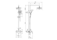 Товар: AQ2160BGM БЕТТА душевая система (смеситель для душа) 220мм, оружейная сталь - фото 3 AQ2160BGM БЕТТА душевая система (смеситель для душа) 220мм, оружейная сталь — фото 3, Душевые системы