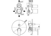 Набор смесителей Paffoni Green 5 в 1 (сет 8) (с внутренней частью) 00255126 — фото 14, Готовые комплекты для ванной комнаты