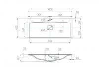 Раковина АЙРИС М 100, белая арт-1A73273KAG010 — фото 4, Раковины встраиваемые сверху