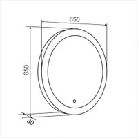 Товар: Зеркало с LED-подсветкой RIO (65) /AQUA DE MARCO Rio65 - фото 11 Зеркало с LED-подсветкой RIO (65) /AQUA DE MARCO Rio65 — фото 11, Зеркала в ванную комнату