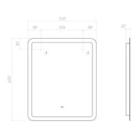 Зеркало с подсветкой VIGO Wing Classic 500 арт-080 — фото 9, Зеркала в ванную комнату