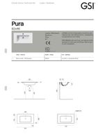 раковина подвесная/встраиваемая PURA 82x46 белый арт-8838111 — фото 6, Раковины подвесные