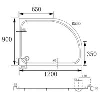 Товар: Душевой поддон ABBER AD3E120 R 120х90 асимметричный, акриловый, белый - фото 8 Душевой поддон ABBER AD3E120 R 120х90 асимметричный, акриловый, белый — фото 8, Акриловые душевые поддоны