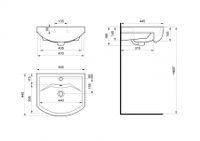 Раковина СМАЙЛ 50 1WH207781 — фото 4, Раковины