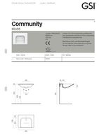 раковина подвесная COMMUNITY 60x55 белый арт-7635111 — фото 3, Раковины подвесные