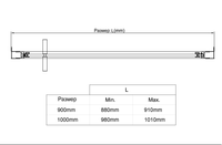 Душевая дверь Slim 8mm , хром, стекло прозрачное арт-VDP-4SL900CL — фото 4, Распашные душевые двери