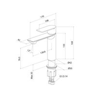 Смеситель для умывальника Milardo Maze чёрный матовый арт-MAZBL00M01 — фото 2, Смесители для раковины