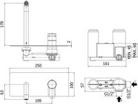 Смеситель для раковины Paffoni Joker JK105NO (с внутренней частью) — фото 2, Смесители для раковины