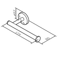 A85A34144 X-Joy, Держатель для туалетной бумаги, роз. золото — фото 7, Держатели туалетной бумаги