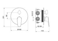 Товар: AQ1147BGM БЕТТА смеситель для ванны, 3 режима (внешняя и скрытая часть), оружейная сталь - фото 3 AQ1147BGM БЕТТА смеситель для ванны, 3 режима (внешняя и скрытая часть), оружейная сталь — фото 3, Смеситель для ванны
