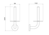 Товар: AQ4207BG ОБЕРОН бумагодержатель для запасного рулона, шлиф. золото - фото 6 AQ4207BG ОБЕРОН бумагодержатель для запасного рулона, шлиф. золото — фото 6, Держатели туалетной бумаги