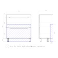 Тумба под раковину VIGO Grani 80 напольная белый (203) — фото 9, Тумбы под раковину