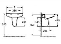 VICTORIA Полупьедестал. (RU). ROCA арт-733739200Y — фото 3, Пьедесталы для раковины