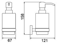 Дозатор Timo Saona золото шлифованное арт-13039/20 — фото 2, Дозаторы