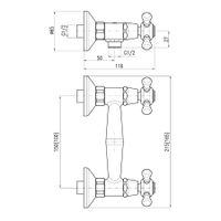 Товар: Смеситель Morava retro для душа, арт-MK380.5CMATSM - фото 2 Смеситель Morava retro для душа, арт-MK380.5CMATSM — фото 2, Смесители для душа без лейки