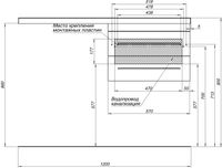Тумба под раковину Aquanet Верона 60 белый (подвесная 2 ящика) 00176667 — фото 11, Тумбы под раковину
