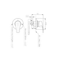 Смеситель Kongo для душа, арт-K083 — фото 2, Смеситель для душа