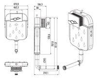 Товар: CREAVIT Смывной бачок для приставного унитаза GR5007.00 - фото 2 CREAVIT Смывной бачок для приставного унитаза GR5007.00 — фото 2, Смывные бачки скрытого монтажа