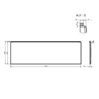Товар: Gem панель фронтальная для ванны 175 см арт-W93A-175-075W-P - фото 1 Gem панель фронтальная для ванны 175 см арт-W93A-175-075W-P — фото 1, Экраны для ванн