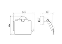 Товар: AQ4209BG ОБЕРОН бумагодержатель с крышкой, шлиф. золото - фото 5 AQ4209BG ОБЕРОН бумагодержатель с крышкой, шлиф. золото — фото 5, Держатели туалетной бумаги