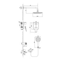 Bronx Смеситель для душа, без излива встраивамемый лейка,р/ОД, графит, LM, арт-LM3729GM — фото 2, Встраиваемые душевые комплекты