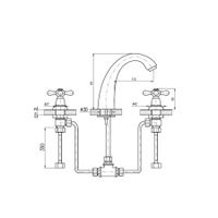 Товар: Смеситель Morava retro для умывальника, на три отверстия, донный клапан, MK533.5 - фото 2 Смеситель Morava retro для умывальника, на три отверстия, донный клапан, MK533.5 — фото 2, Смесители для раковины
