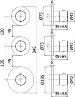 Смеситель для ванны с душем Paffoni Modular Box MDE018ST — фото 2, Смеситель для ванны