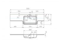Раковина HOTEL B 129, правая, белая 1A709931PI01P — фото 3, Раковины подвесные