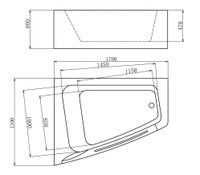 Акриловая ванна Gemy арт-G9056 O L — фото 2, Акриловые ванны