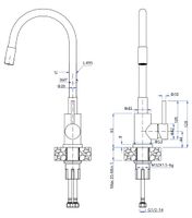Товар: GRANFEST Смеситель для кухни U-обр. D-35мм с гибким изливом 5433 - фото 2 GRANFEST Смеситель для кухни U-обр. D-35мм с гибким изливом 5433 — фото 2, Смесители для кухни