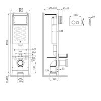 ErgoFit инсталляция для подвес унитаза с клавишей ErgoFit L пластик, хром глянц арт-I012711.0151 — фото 2, Инсталляции для унитазов