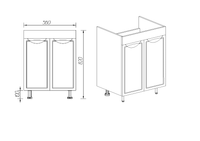 Товар: Тумба под раковину VIANT ЛИМА 60 напольная белый (VLIM60CO-T2ST) - фото 4 Тумба под раковину VIANT ЛИМА 60 напольная белый (VLIM60CO-T2ST) — фото 4, Тумбы под раковину