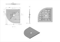 Поддон для душа из искусственного камня VST-4SQ9090W, 900*900*25, белый матовый — фото 4, Душевые поддоны из искусственного камня