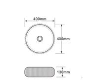 Комплект Bronze de Luxe: раковина Эмеральда 1382W со смесителем TIFFANY C912 арт-СЕТ3 — фото 2, Раковины накладные