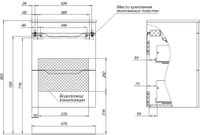 Тумба под раковину Aquanet Практика 50 белый глянец 00347914 — фото 15, Тумбы под раковину