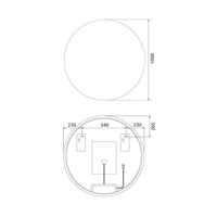 Зеркало с подсветкой и термообогревом, 100 см, Bild, IDDIS, арт-BIL10T0i98 — фото 3, Зеркала в ванную комнату