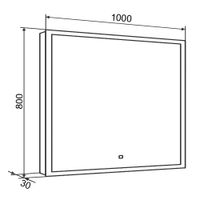 Товар: Зеркало с LED-подсветкой SIENA (100*80) /AQUA DE MARCO Sien100/80 - фото 11 Зеркало с LED-подсветкой SIENA (100*80) /AQUA DE MARCO Sien100/80 — фото 11, Зеркала в ванную комнату