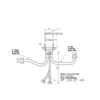 Смеситель Loira для ванной микс с переключателем на 1 отверстие, арт-LR568.5Y — фото 2, Смеситель для ванны
