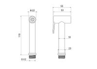 Товар: AQ2057BG гигиенический ручной душ, шлиф. золото - фото 3 AQ2057BG гигиенический ручной душ, шлиф. золото — фото 3, Гигиенические души