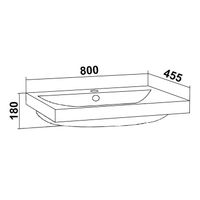 Тумба напольная с умывальником OSTIN 80 / AQUA DE MARCO 5080WCOST — фото 13, Тумбы с раковиной